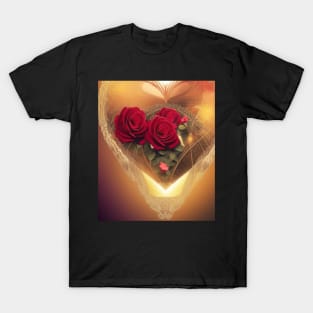 roses like a heart T-Shirt